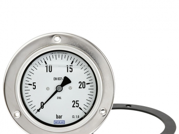 PG23CP波登管壓力表，不銹鋼材質