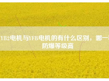 YB2電機與YFB電機的有什么區別，哪一種防爆等級高