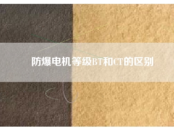 防爆電機等級BT和CT的區別